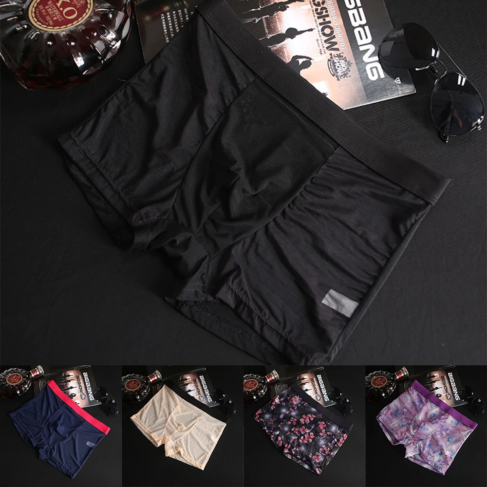 Beathable Underpants Underwear Shorts Biniki Bottoms Swims Comfy Gents Shorts Briefs Pants Boxer Lingerie Mesh - Image 3