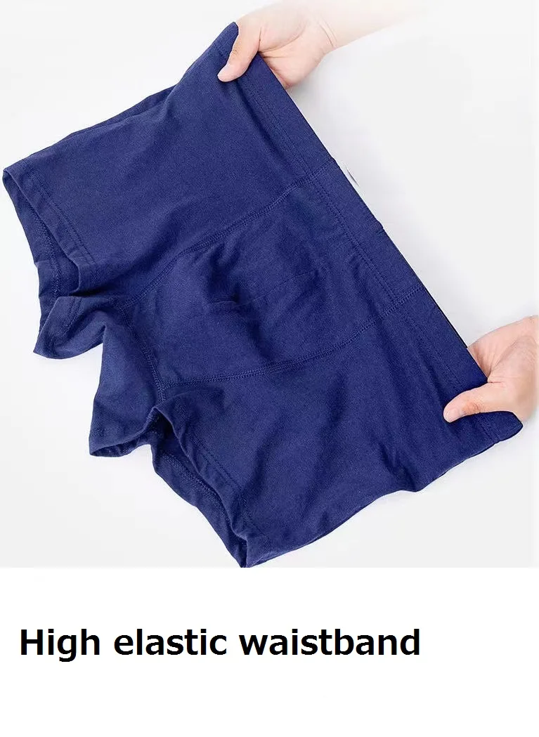 Plus Size Men's Underwear High Waist Loose Men Underwear Boxer 100% Cotton Men's Boxer Underpants For Men Panties 8XL 9XL 10XL - Image 3