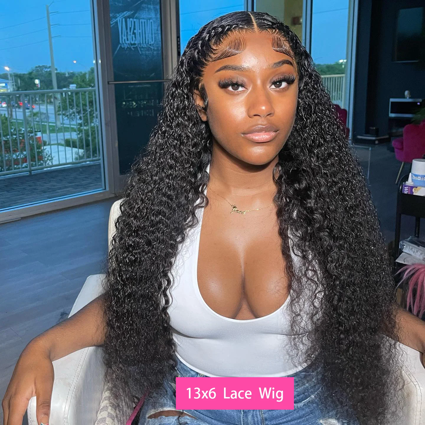 200 Density 40 Inch 13x6 Deep Wave Hd Lace Frontal Wigs Human Hair curly wigs Water Wave 13x4 Lace Front Wig For Black Women Wig - Image 4