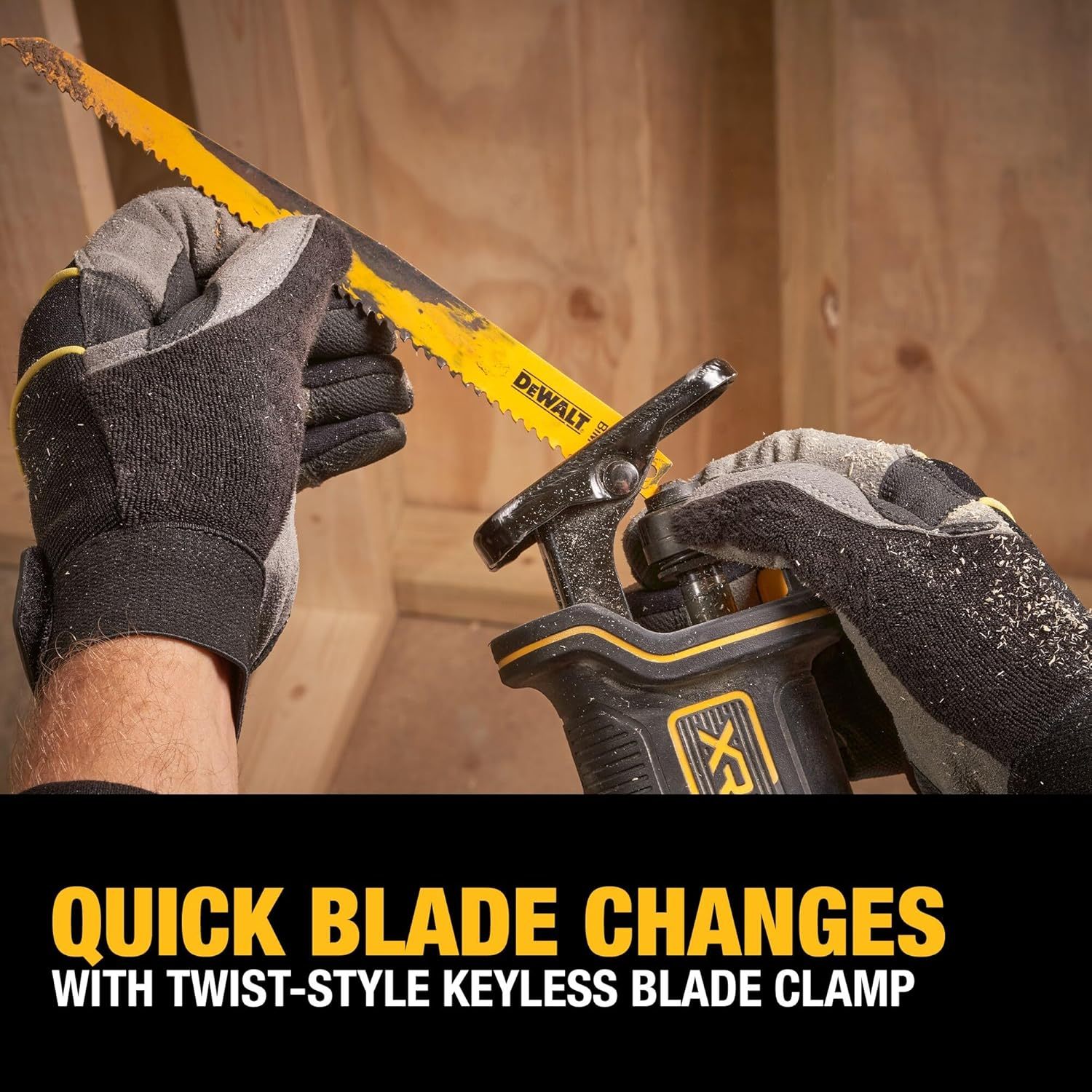 DEWALT 20V MAX* Reciprocating Saw, Cordless, 2-Finger Variable Trigger, Keyless (DCS382B) - Image 5