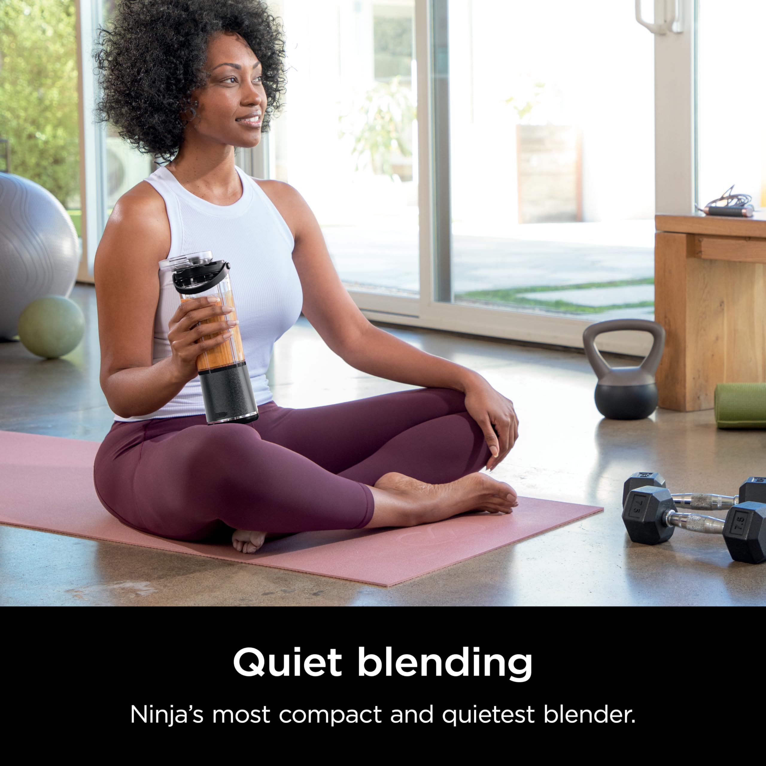 Ninja Blast Portable Blender, Cordless, 18oz. Vessel, Personal Blender for Shakes & Smoothies, BPA Free, Leakproof Lid & Sip Spout, USB-C Rechargeable, NAVY/SILVER, BC1555NV (Renewed) - Image 9