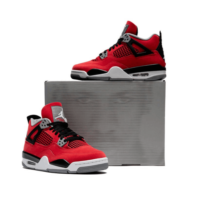 Nike Air Jordan 4 Retro Toro Bravo GS & Women's Fashion Sneaker New - Image 2