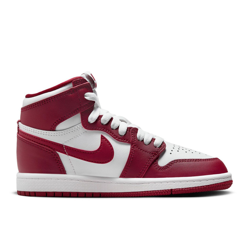 Little Kid's Jordan 1 Retro High OG "Artisanal Red" Wht/Red (FD1412 160) - Image 2
