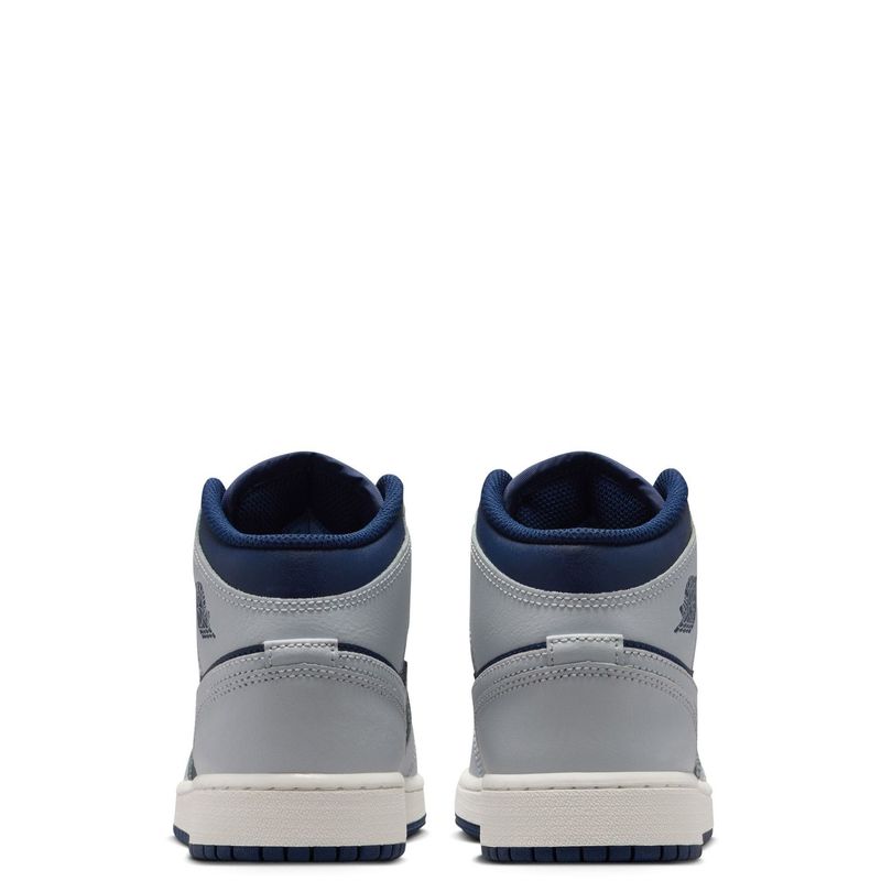 Big Kid's Jordan 1 Mid Blue Void/Pure Platinum (DQ8423 403) - Image 2