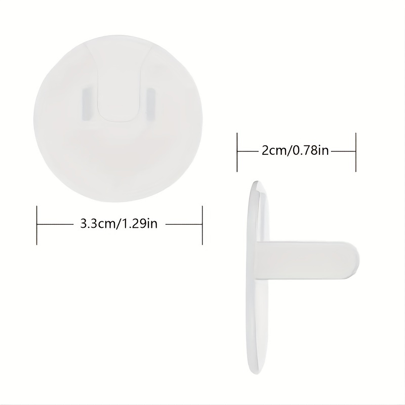 10/20/30/40/50pcs Outlet Covers Baby Proofing Safety Child Secure Electric Plug Protectors with Hidden Handle Square Socket Covers for Electrical Outlets Baby Safety Plug Covers for Kids Toddler Protection - Image 2