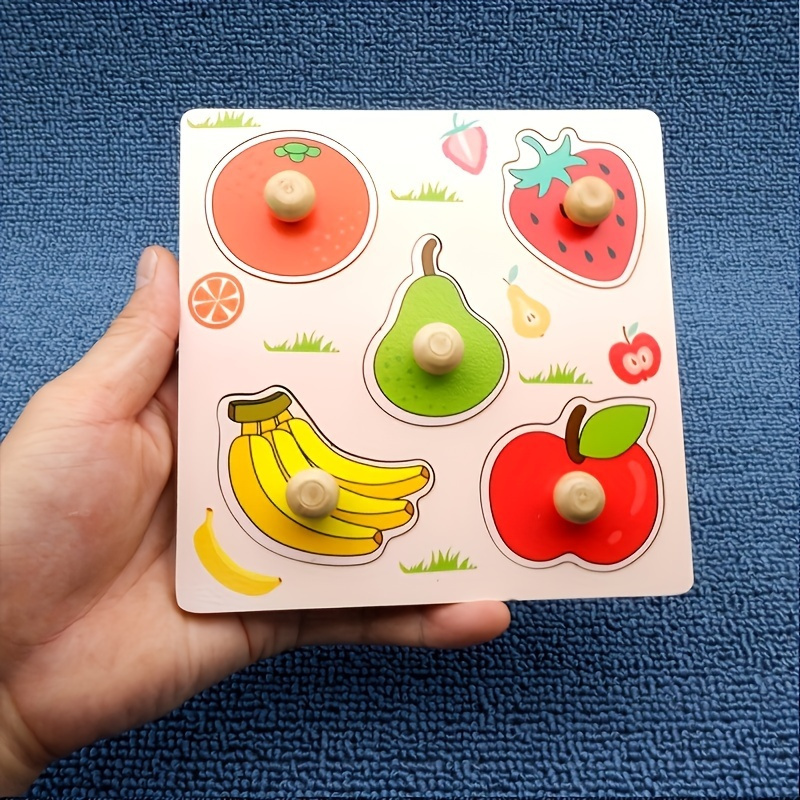 Kids Identification Boards Random Pattern - 3D Wooden Puzzle for Early Learning, Handheld Jigsaw, Ideal Holiday Gift for Little Ones & Party Game Activity, Educational Toy| Game| Content - Image 3