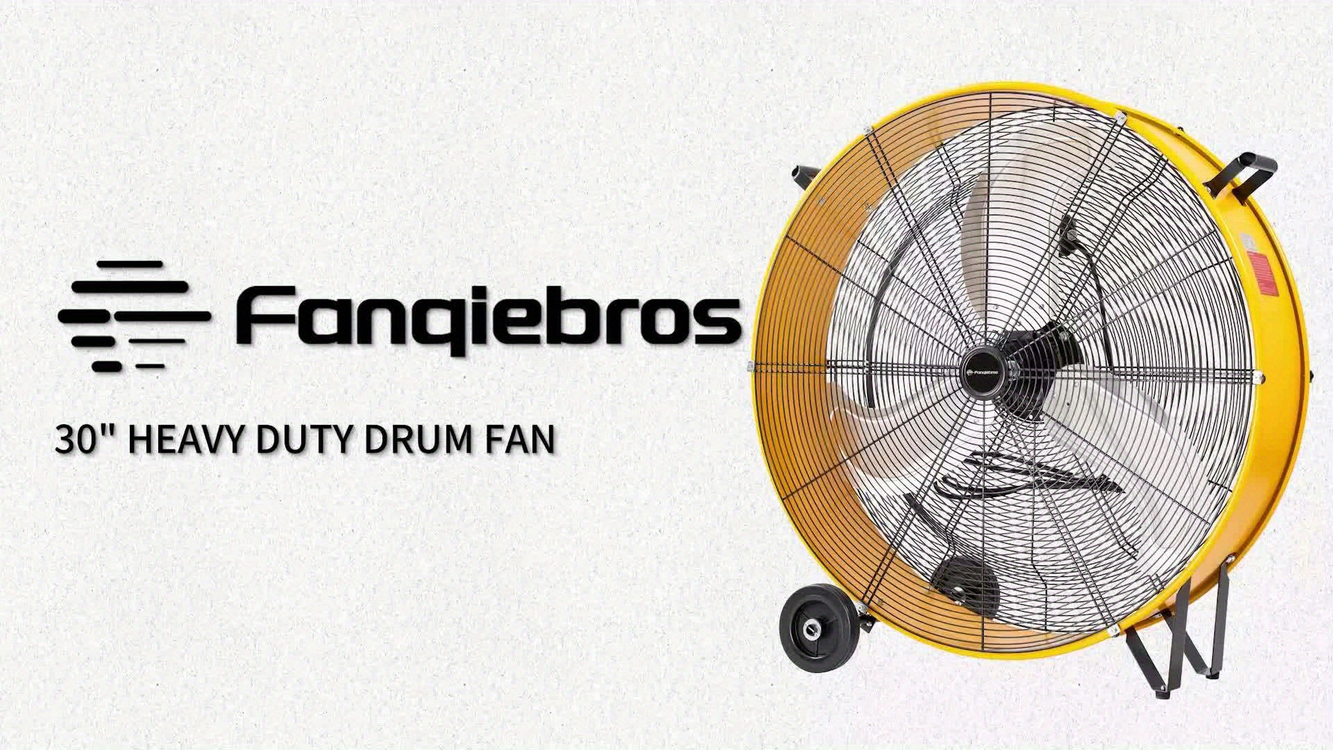 18/30" Floor Fan Regenerative Blower, 14000 CFM High Velocity, 3-Speed, 5in Solid Wheel, Adjustable Tilt Mobile Industrial Floor Fan, Suitable for Construction, Construction Site, Garage, Open Air, Residential, Ideal for Home Improvement - Image 18