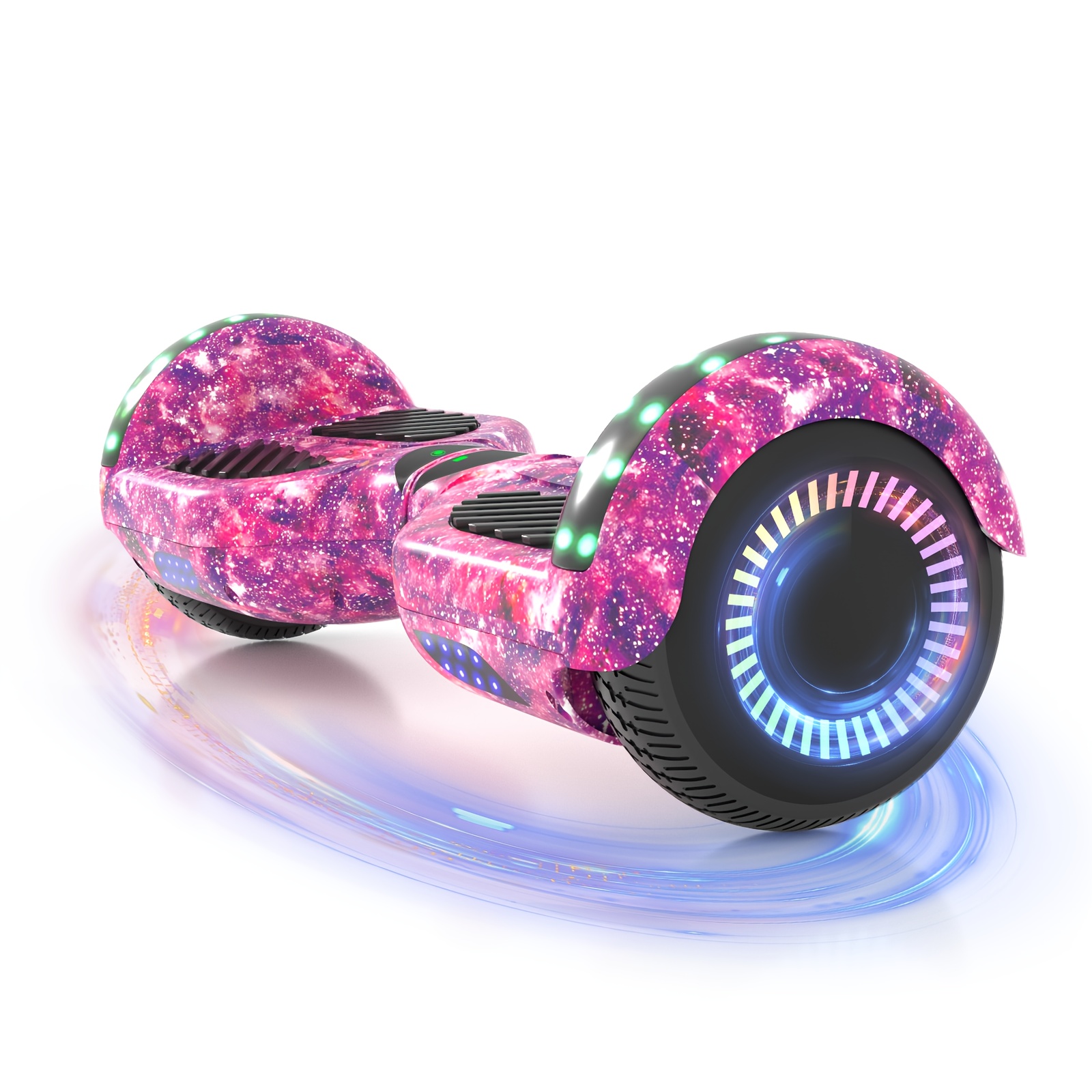 300W 7.5MPH Hoverboard for Kids, 7.5 Mile Range, 3H Charge, 6.5" Wheels, Bluetooth & Corlorful LED Lights, Ideal Gifts for Kids Boys & Girls, Available In Multiple Colors for Children, with Illuminated Wheels, Suitable for Outdoor, Practice Balance - Image 4