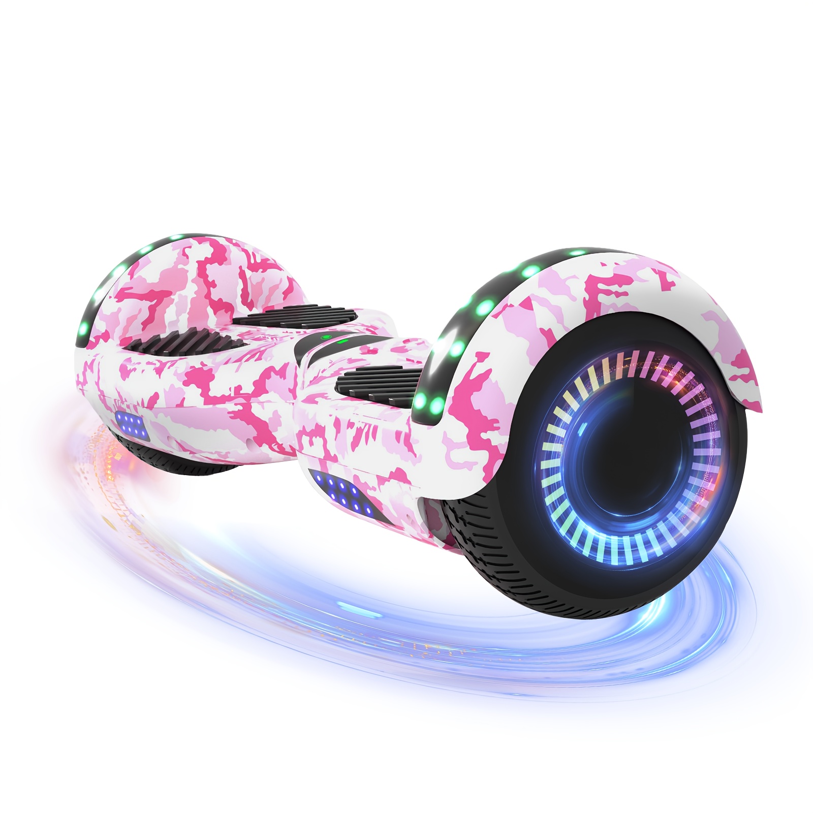300W 7.5MPH Hoverboard for Kids, 7.5 Mile Range, 3H Charge, 6.5" Wheels, Bluetooth & Corlorful LED Lights, Ideal Gifts for Kids Boys & Girls, Available In Multiple Colors for Children, with Illuminated Wheels, Suitable for Outdoor, Practice Balance - Image 15