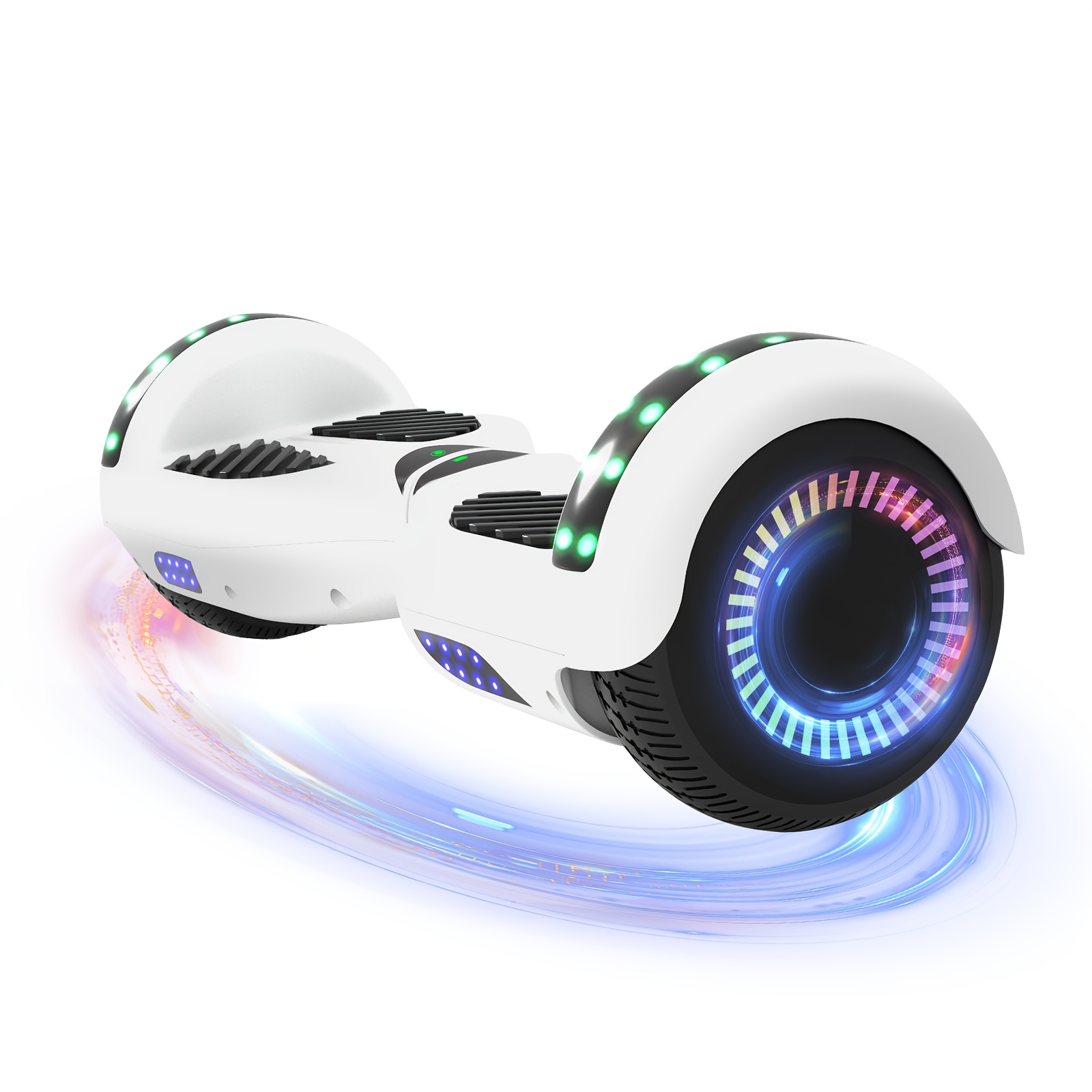 300W 7.5MPH Hoverboard for Kids, 7.5 Mile Range, 3H Charge, 6.5" Wheels, Bluetooth & Corlorful LED Lights, Ideal Gifts for Kids Boys & Girls, Available In Multiple Colors for Children, with Illuminated Wheels, Suitable for Outdoor, Practice Balance - Image 10