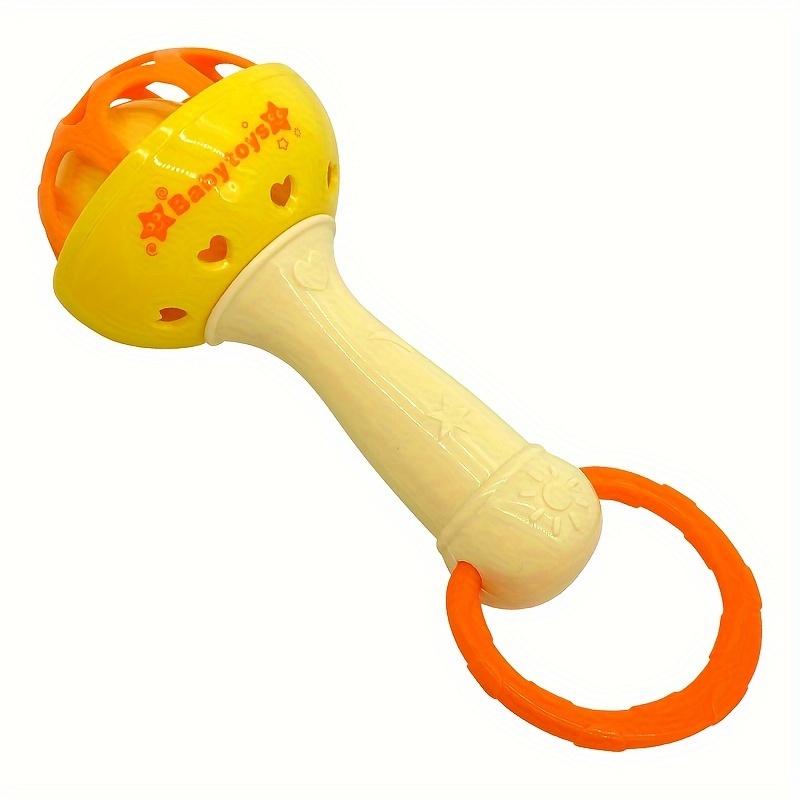Baby-Grade Vibrating Hand Bell Toy for Sensory & Hearing Development - Grip Training, Soothing Tactile Stimulation with Colorful ABS Resin, Ideal Birthday Gift for Infants & Toddlers 0-3 Years (Green/Yellow), Infant Grip Training | Playful Design | Safe for Babies - Image 3