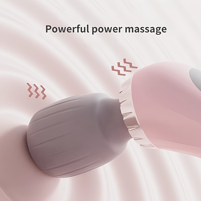 1pc Portable Electric Massager, Handheld Massage Wand, 5-Speed Adjustment, USB-Rechargeable Relaxation Massager Vibrating Massage for Neck, Back, Legs, And Waist Foot Sole Vibration Relaxation Ideal Gift for Men, Women, Athletes, And Seniors - Image 2