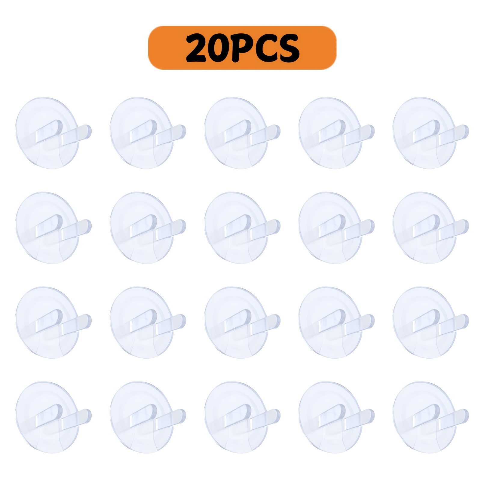 10/20/30/40/50pcs Outlet Covers Baby Proofing Safety Child Secure Electric Plug Protectors with Hidden Handle Square Socket Covers for Electrical Outlets Baby Safety Plug Covers for Kids Toddler Protection - Image 10