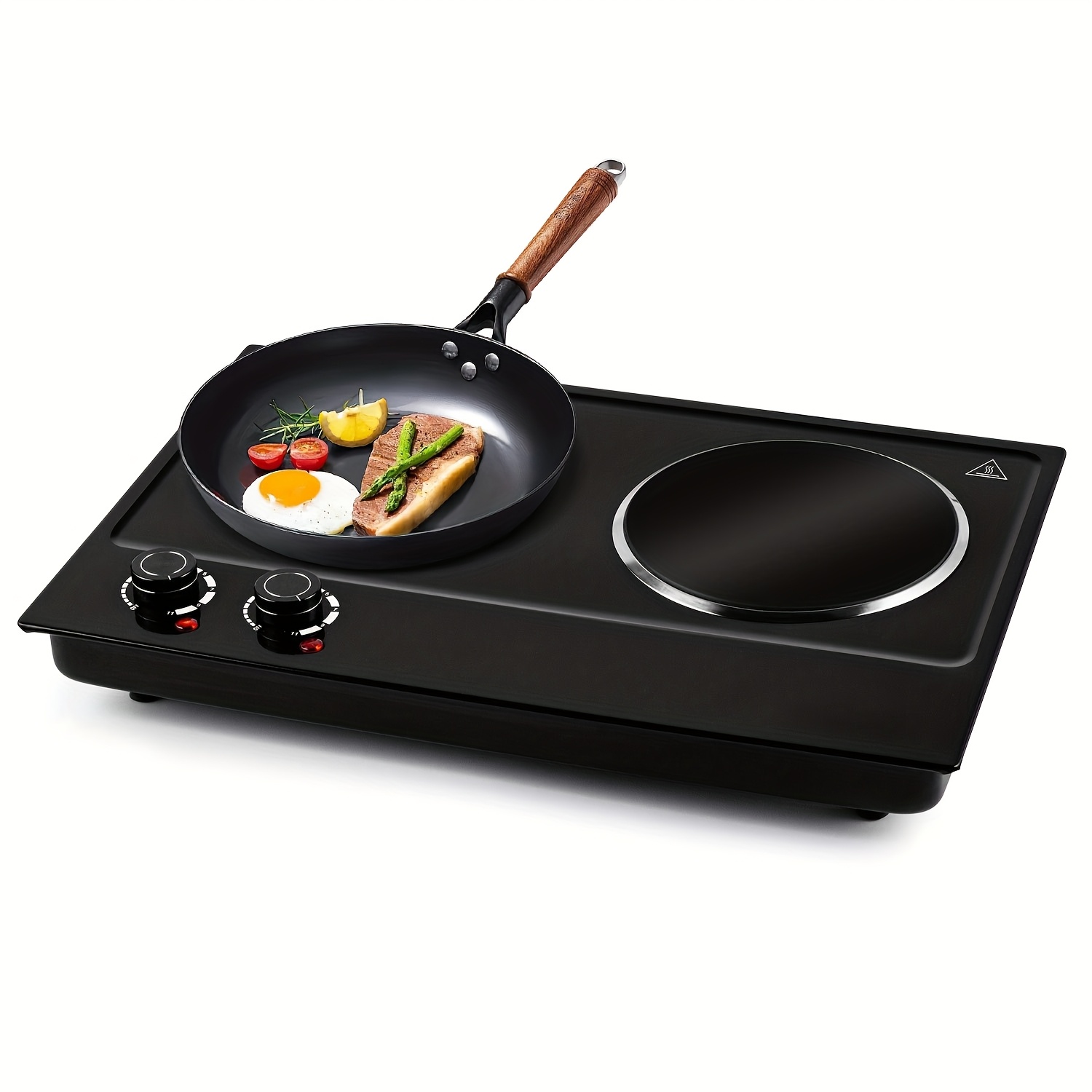 CUSI Portable MAX Electric Stove, Coklai Electric Hot Plates, Electric Burners With Temperature Control, Stainless Steel, Easy To Clean, Portable Design.Ideal For Kitchens, Dorms & Camping. - Image 5