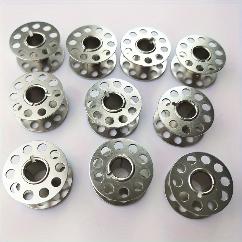 40pcs Stainless Steel Sewing Bobbins, Metal Thread Bobbins for Brother Singer, Universal Fit for Vintage Household Machines, Sewing Supplies - Image 3
