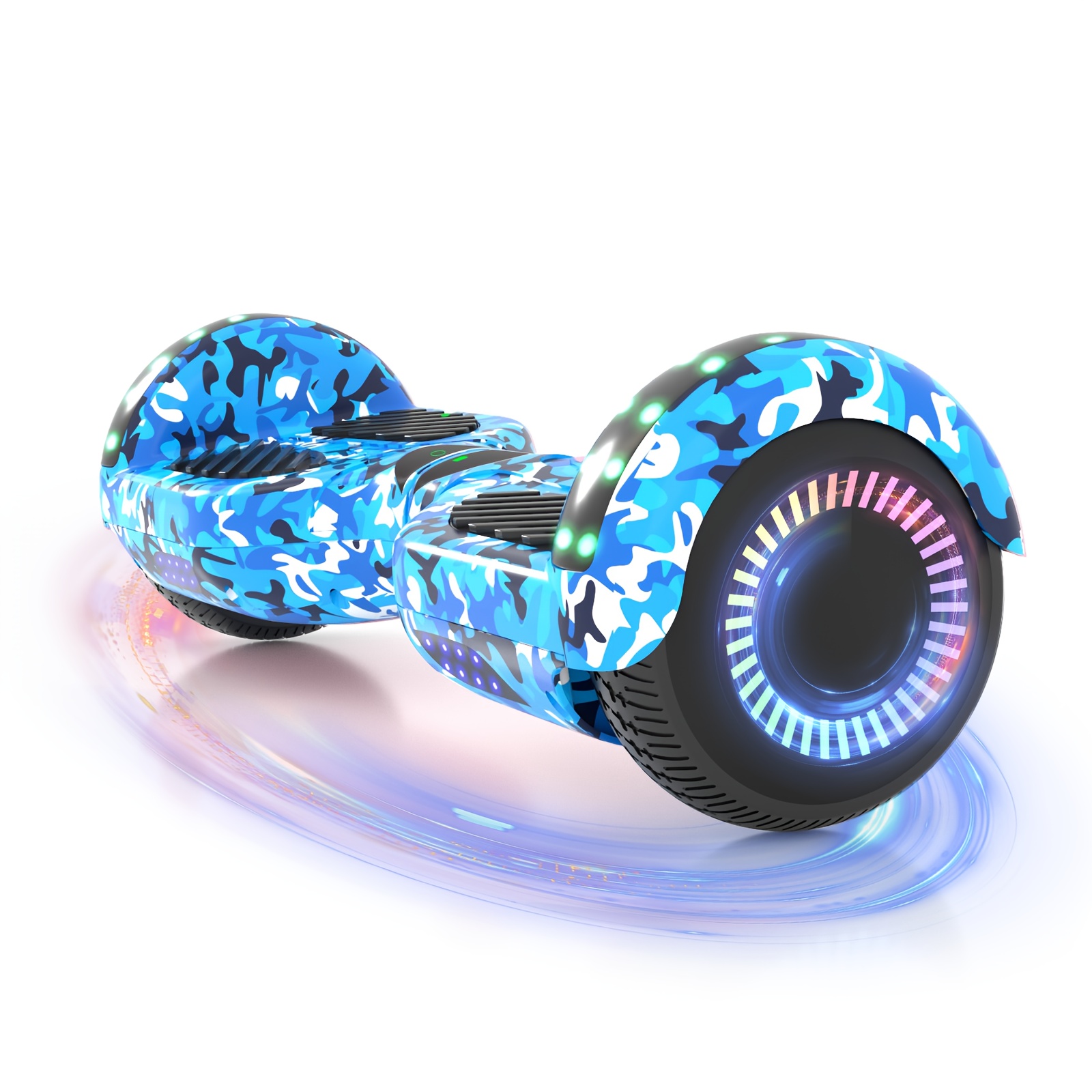 300W 7.5MPH Hoverboard for Kids, 7.5 Mile Range, 3H Charge, 6.5" Wheels, Bluetooth & Corlorful LED Lights, Ideal Gifts for Kids Boys & Girls, Available In Multiple Colors for Children, with Illuminated Wheels, Suitable for Outdoor, Practice Balance - Image 12