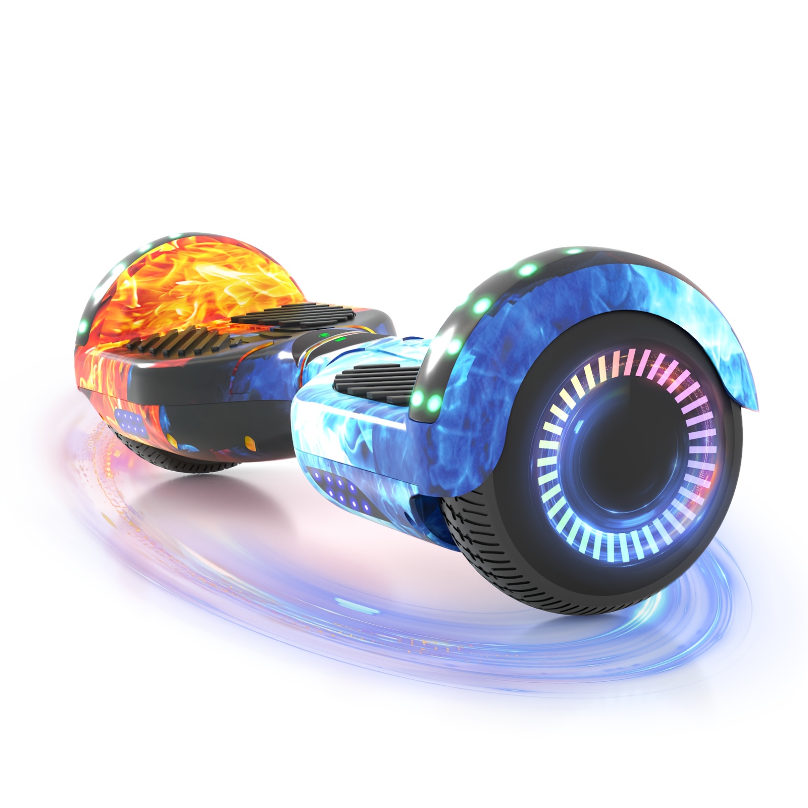 300W 7.5MPH Hoverboard for Kids, 7.5 Mile Range, 3H Charge, 6.5" Wheels, Bluetooth & Corlorful LED Lights, Ideal Gifts for Kids Boys & Girls, Available In Multiple Colors for Children, with Illuminated Wheels, Suitable for Outdoor, Practice Balance - Image 14