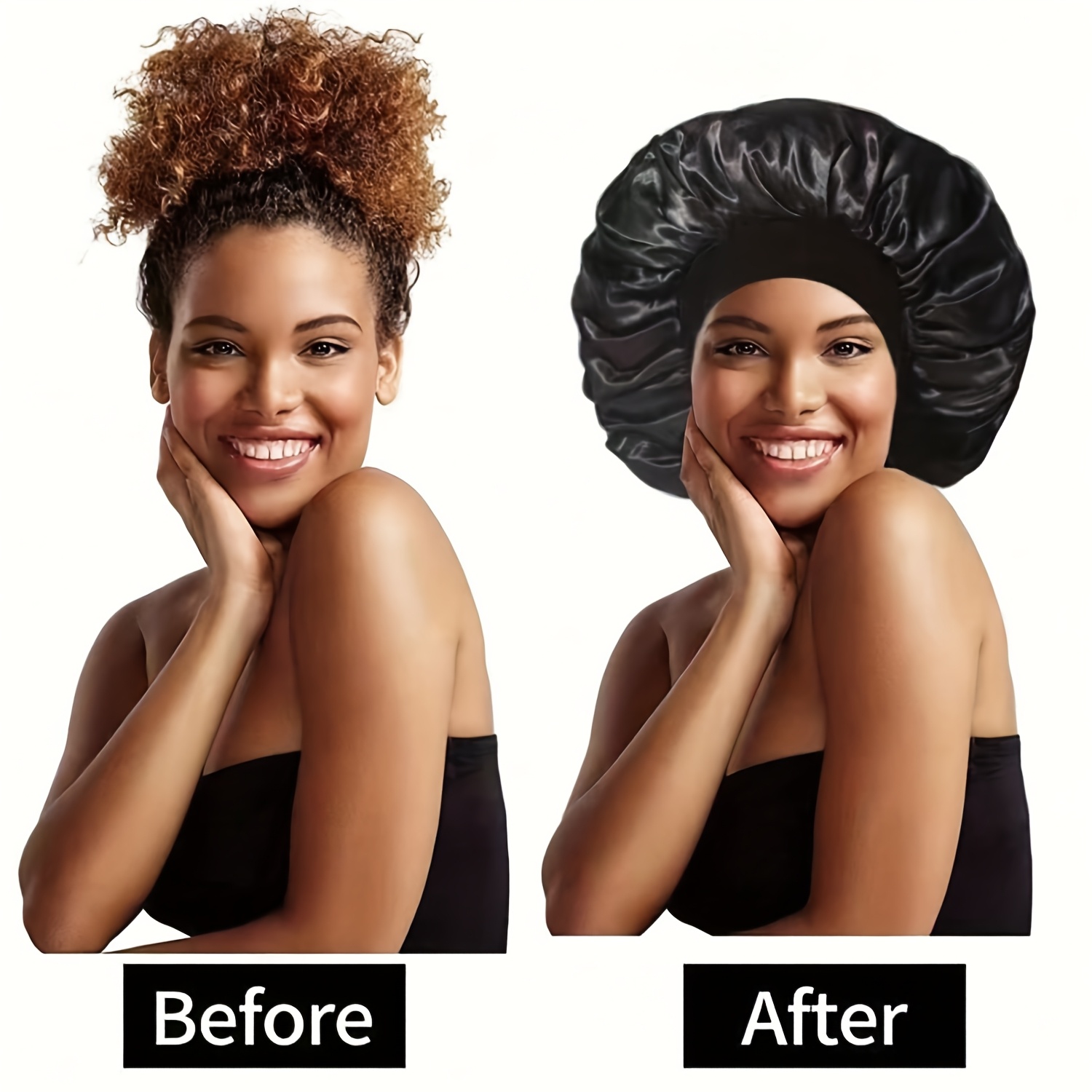 6pcs AWEGEO Women's Satin Bonnet with Elasticated Wide Brim - Breathable Sleep Cap Suitable for Travel, Spa, Daily Use | Elegant Hair Protection Hat, Spring/Fall Accessory - Image 6