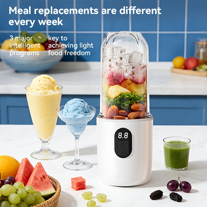 Portable Personal Blender 17 Oz/500 Ml Juicer, 40W Personal-Sized Blender, Perfect for Smoothies, Ice Blending, Juicing, And Food Processing, Suitable for Home, Office, Gym - Image 3