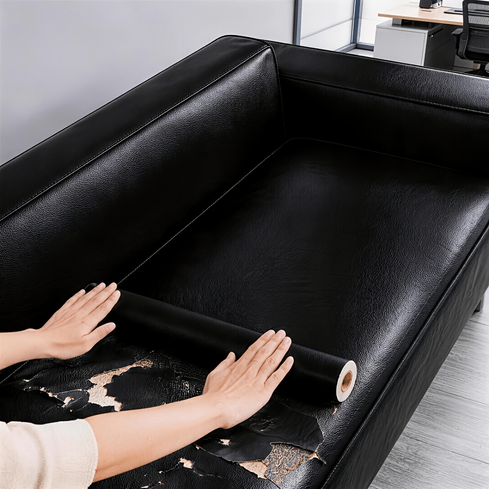 1 Roll Self-Adhesive Leather Repair Patches, Multicolor Leather Sofa Repair, Car Seat Damage Repair Stickers, Thickened Wear-Resistant And Freely Cuttable, Self-Adhesive Backing Suitable for Leather Sofas, Chairs, Headboards - Image 3