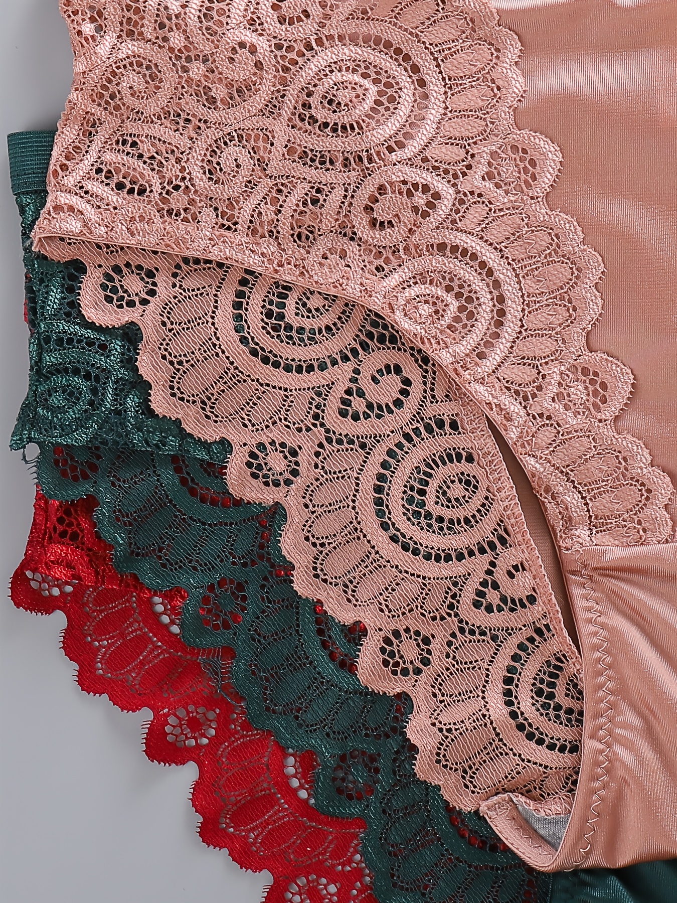 6-Pack Floral Mid-Rise Women'S Panties -Stretchy, Comfortable, And Breathable Underwear Featuring Contrasting Floral Accents, A Solid-Color Mid-Rise Design, And A Smooth Texture; Suitable for Yoga, Workouts, And Casual Sports. - Image 6