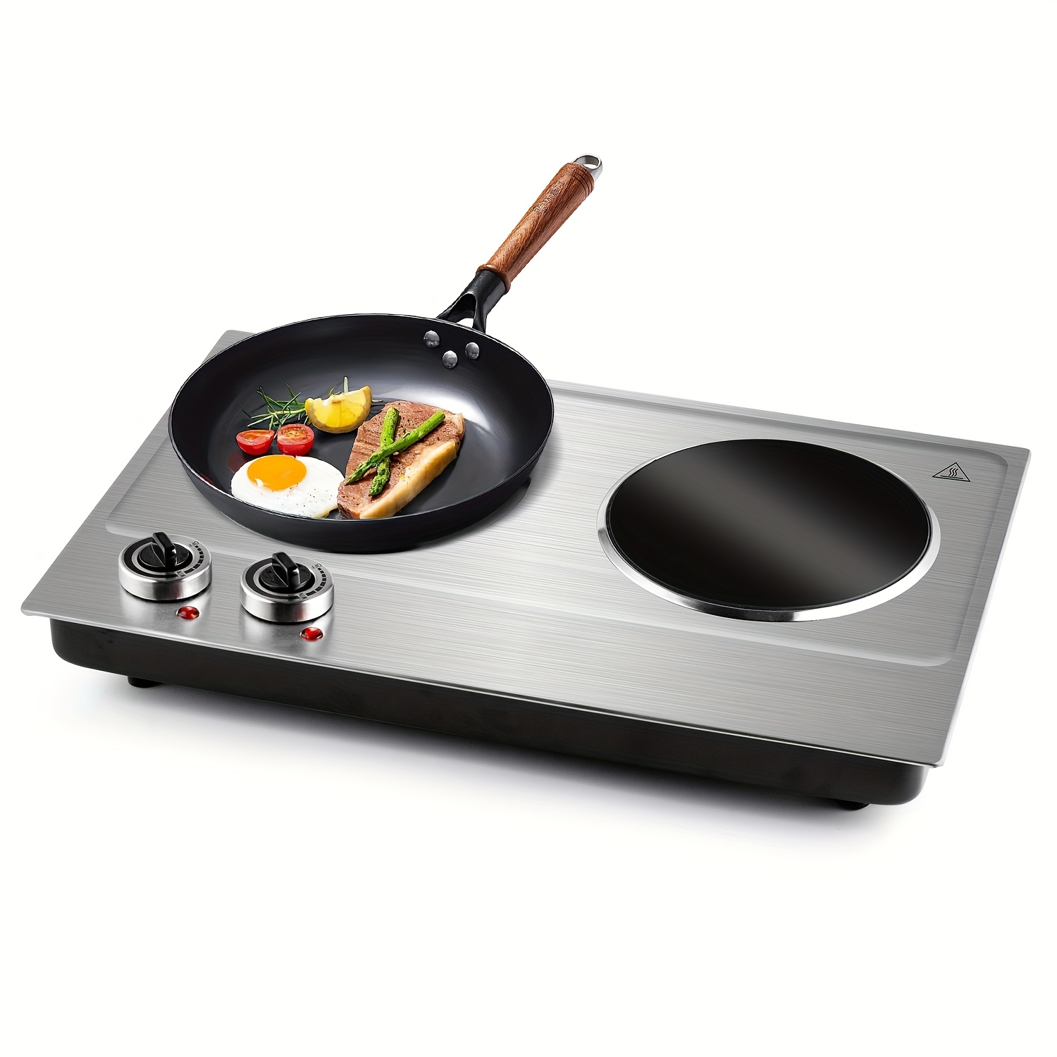 CUSI Portable MAX Electric Stove, Coklai Electric Hot Plates, Electric Burners With Temperature Control, Stainless Steel, Easy To Clean, Portable Design.Ideal For Kitchens, Dorms & Camping. - Image 7
