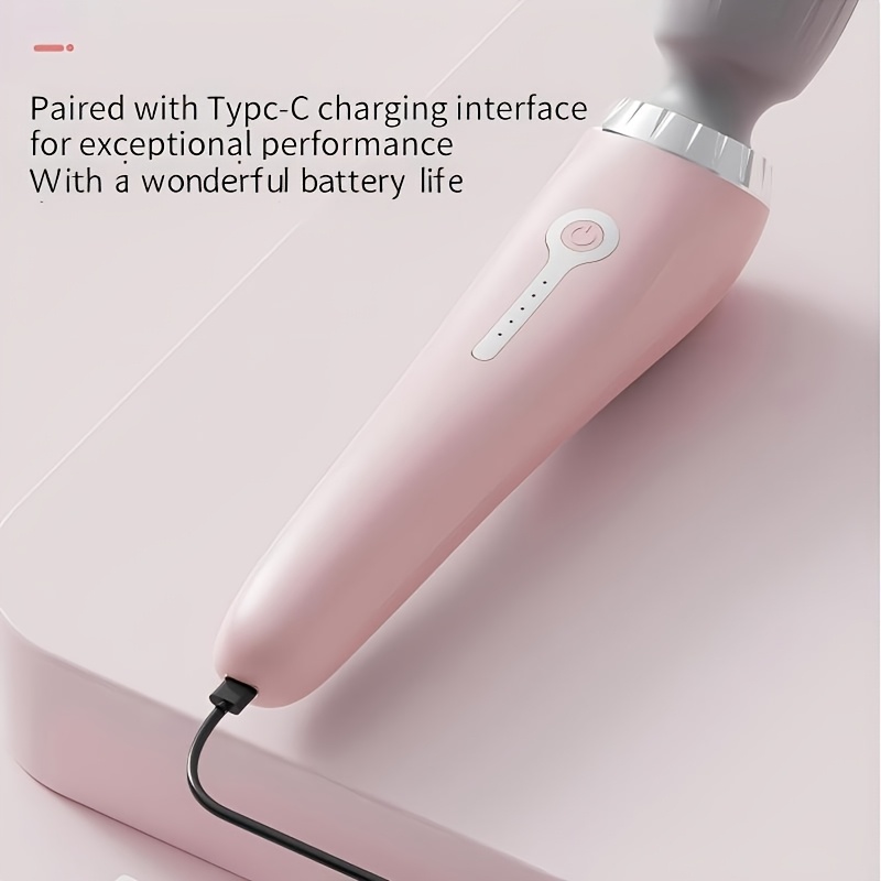 1pc Portable Electric Massager, Handheld Massage Wand, 5-Speed Adjustment, USB-Rechargeable Relaxation Massager Vibrating Massage for Neck, Back, Legs, And Waist Foot Sole Vibration Relaxation Ideal Gift for Men, Women, Athletes, And Seniors - Image 10