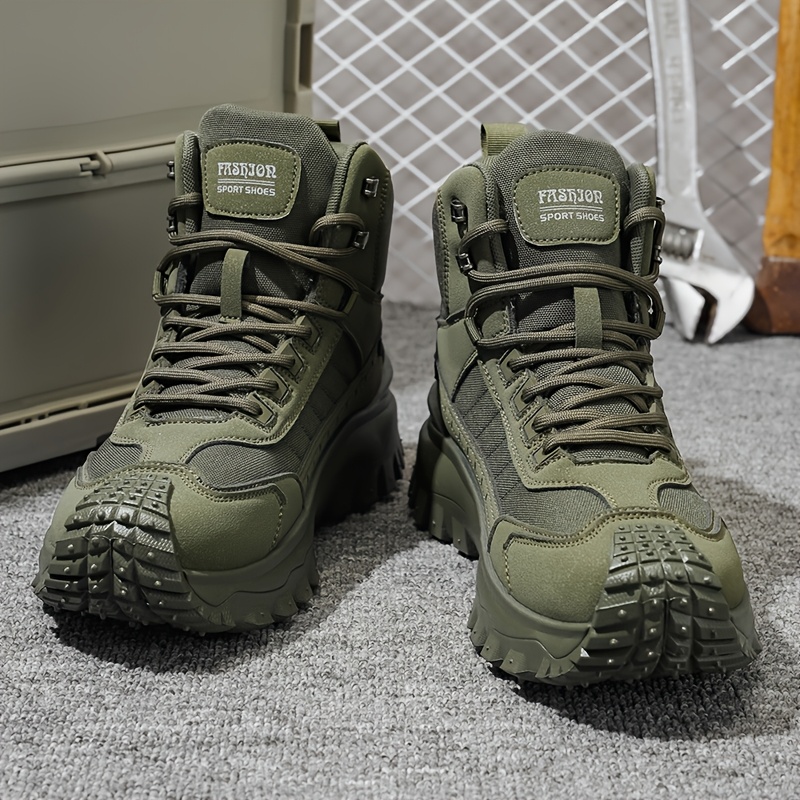 Autumn New High-Top Large-Size Hiking Boots, Comfortable Thick-Soled Lightweight Casual Walking Shoes, Suitable for All-Season Daily Outdoor Sports, Walking, Travel, Hiking, and Camping Gear