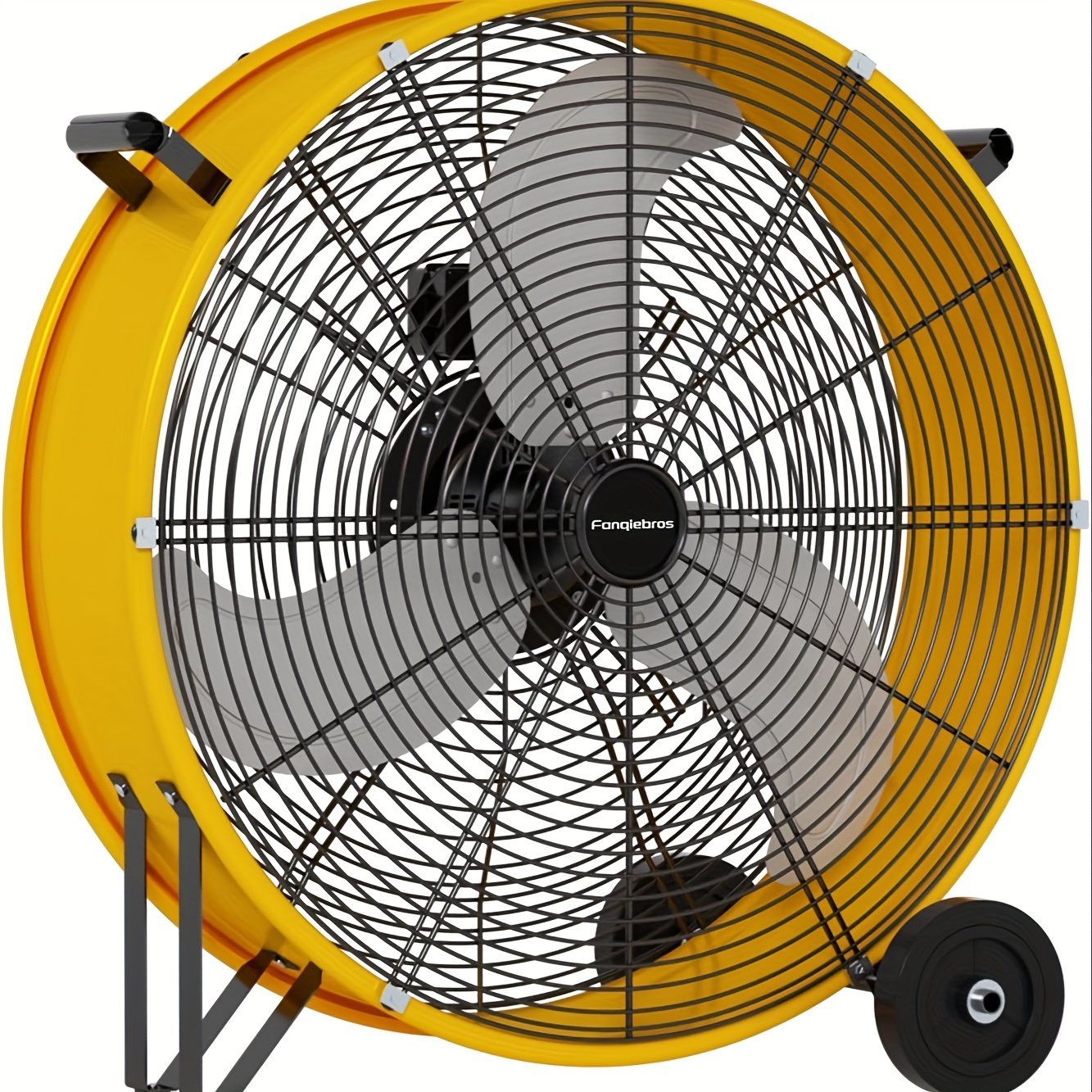 18/30" Floor Fan Regenerative Blower, 14000 CFM High Velocity, 3-Speed, 5in Solid Wheel, Adjustable Tilt Mobile Industrial Floor Fan, Suitable for Construction, Construction Site, Garage, Open Air, Residential, Ideal for Home Improvement - Image 6