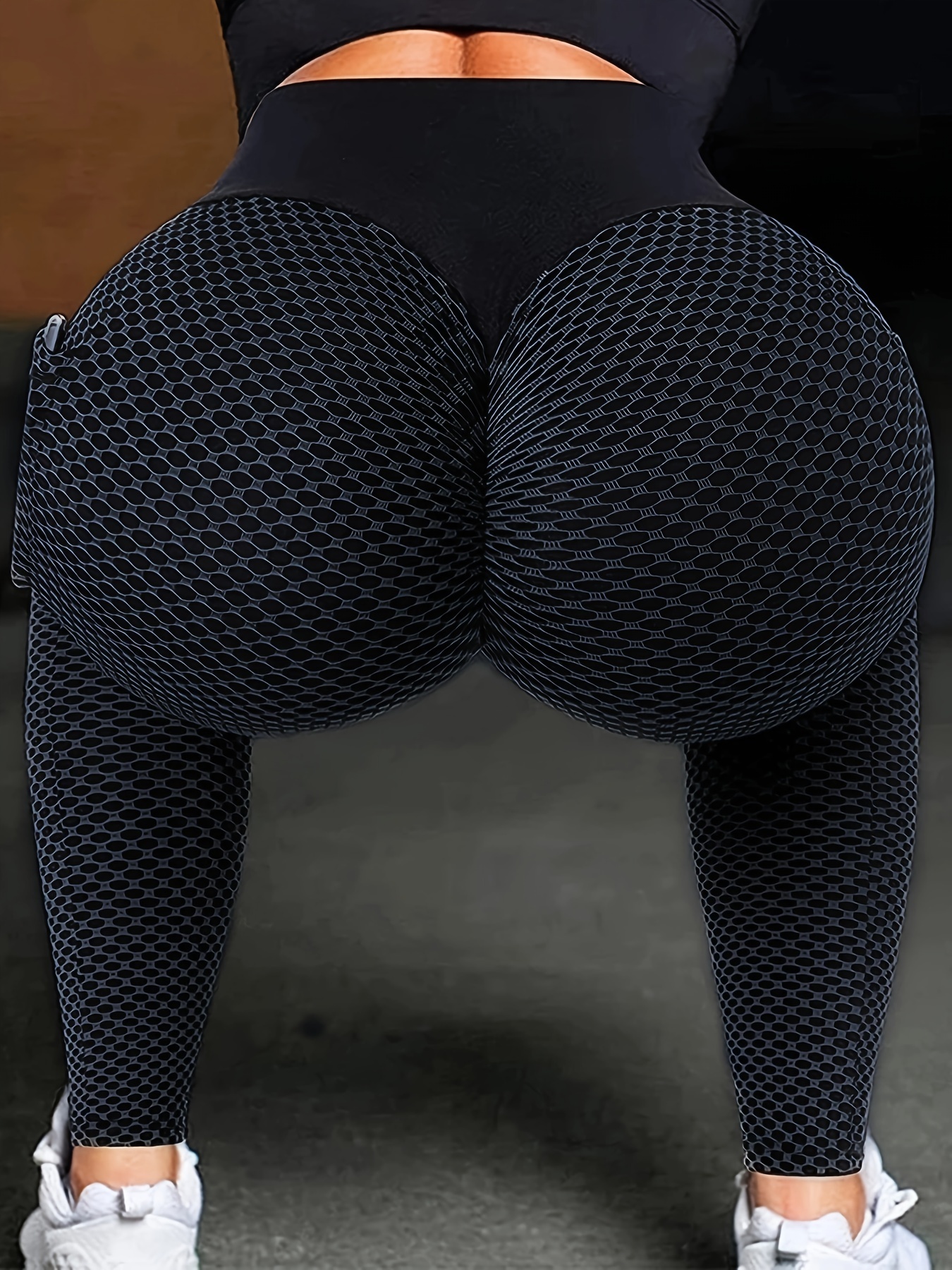 2pcs High Waist Yoga Leggings with Pocket - Seamless, Butt Lifting, And Elastic - Women'S Activewear - Image 5