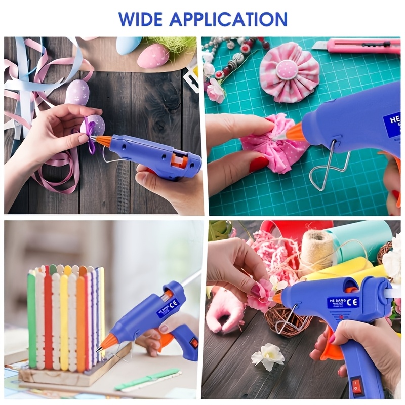 1 Set Crafts Glue Gun 20W Mini Blue Glue Gun with 30pcs Glue Stick 0.27x3.93 Inches - Image 6