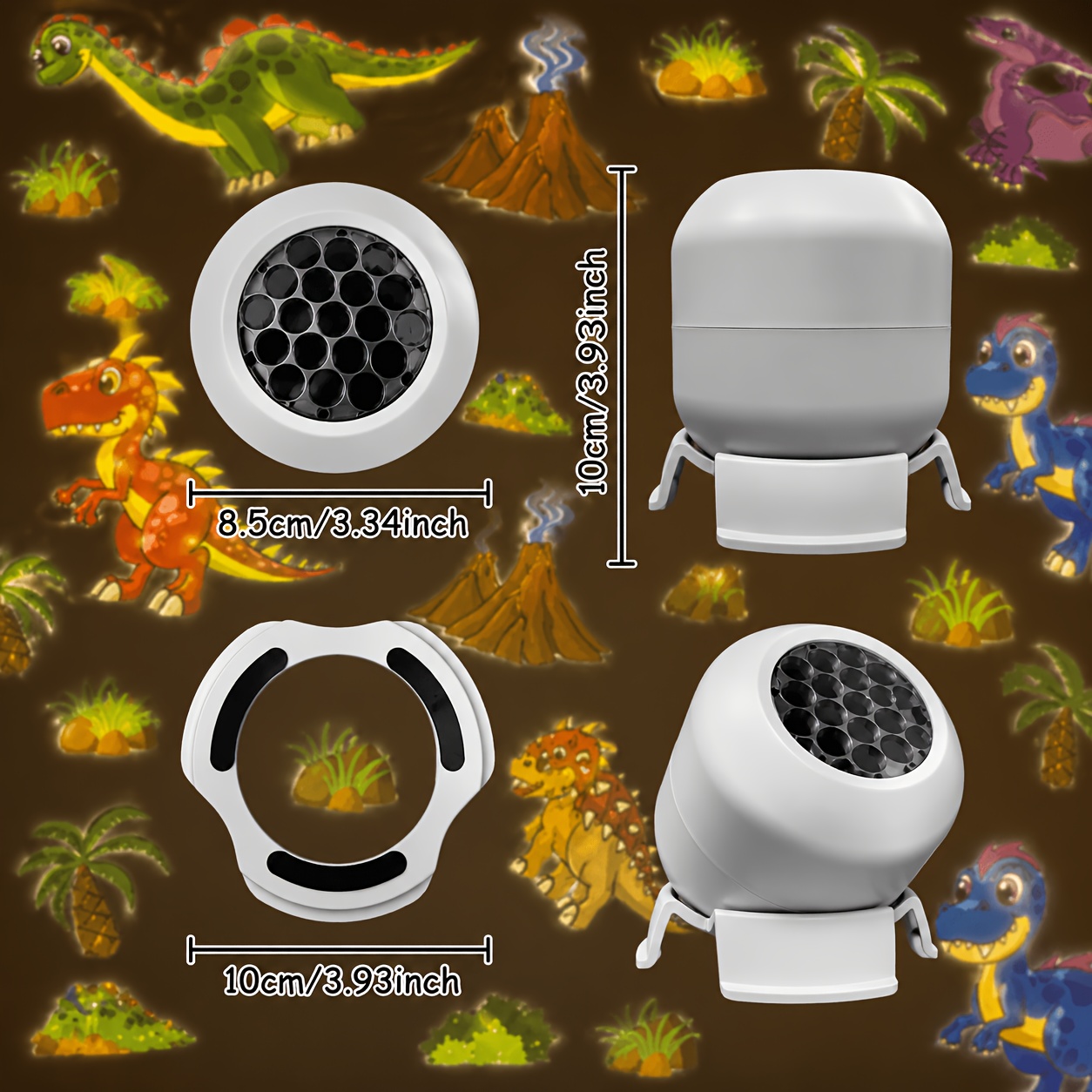 Dinosaur Themed Dynamic Projection Lamp, Dinosaur Forest Elements, USB Plug In, 360° Rotation for Dreamy Light Effects, Soft Light, Applicable to Bedroom, Living Room, Birthday Parties, an Excellent Gift - Image 6