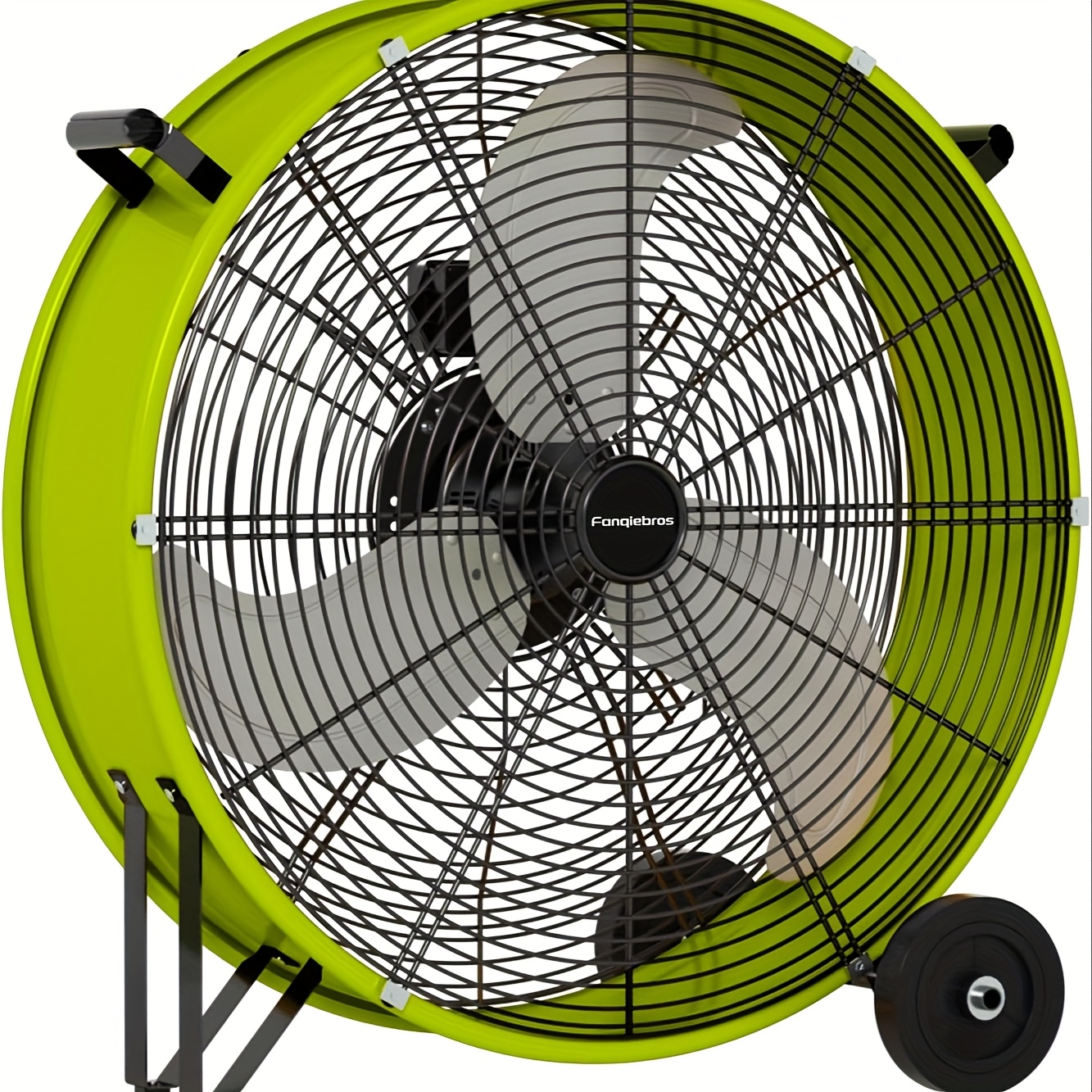 18/30" Floor Fan Regenerative Blower, 14000 CFM High Velocity, 3-Speed, 5in Solid Wheel, Adjustable Tilt Mobile Industrial Floor Fan, Suitable for Construction, Construction Site, Garage, Open Air, Residential, Ideal for Home Improvement - Image 9