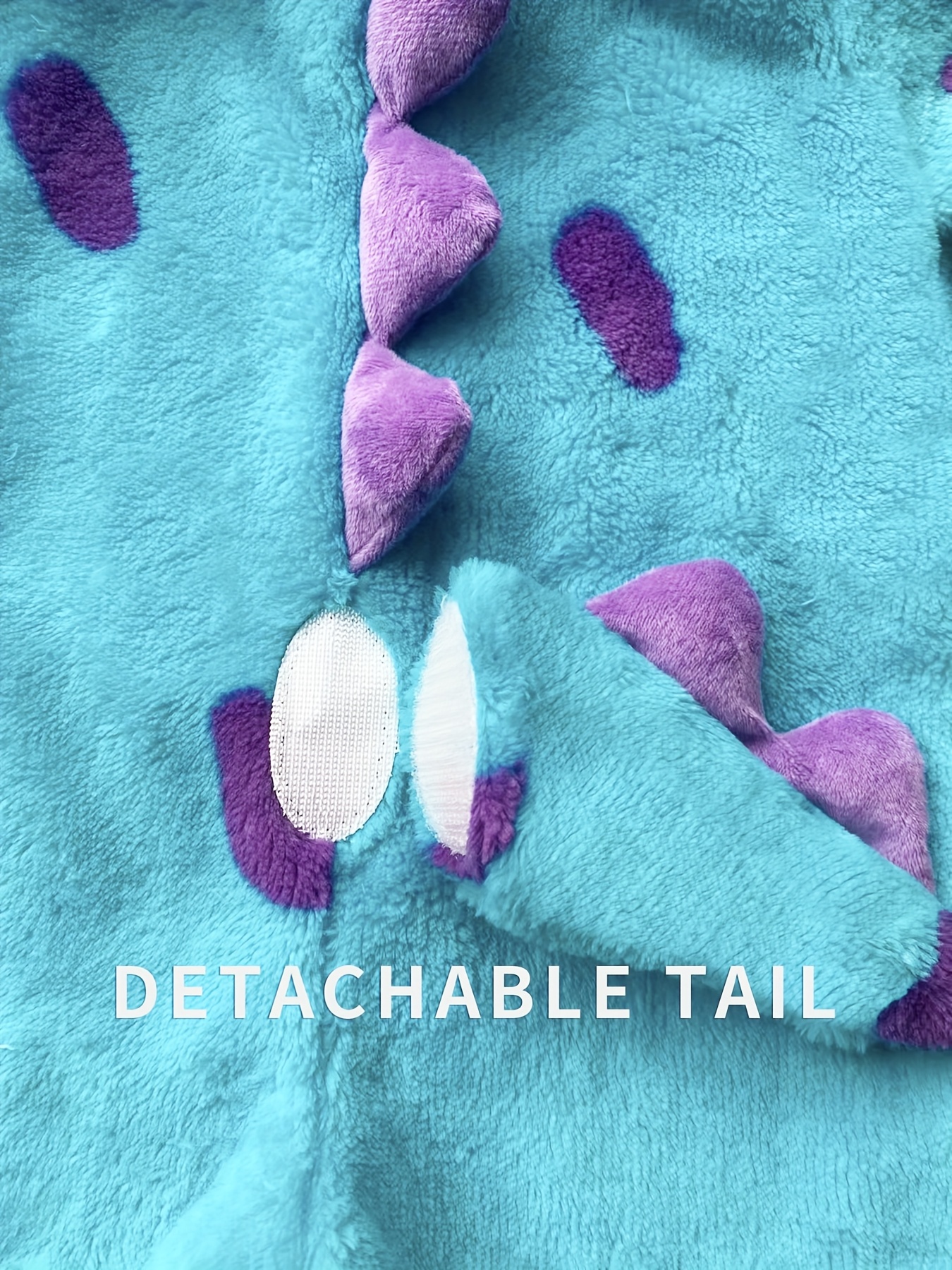 Cute Plush Onesie for Baby Girls with Footed Design, Perfect for Autumn And Winter, Featuring a Cartoon Monster Theme Inspired by Sulley for Warmth And Comfort, for Outdoor - Image 4