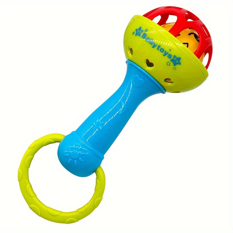 Baby-Grade Vibrating Hand Bell Toy for Sensory & Hearing Development - Grip Training, Soothing Tactile Stimulation with Colorful ABS Resin, Ideal Birthday Gift for Infants & Toddlers 0-3 Years (Green/Yellow), Infant Grip Training | Playful Design | Safe for Babies - Image 4