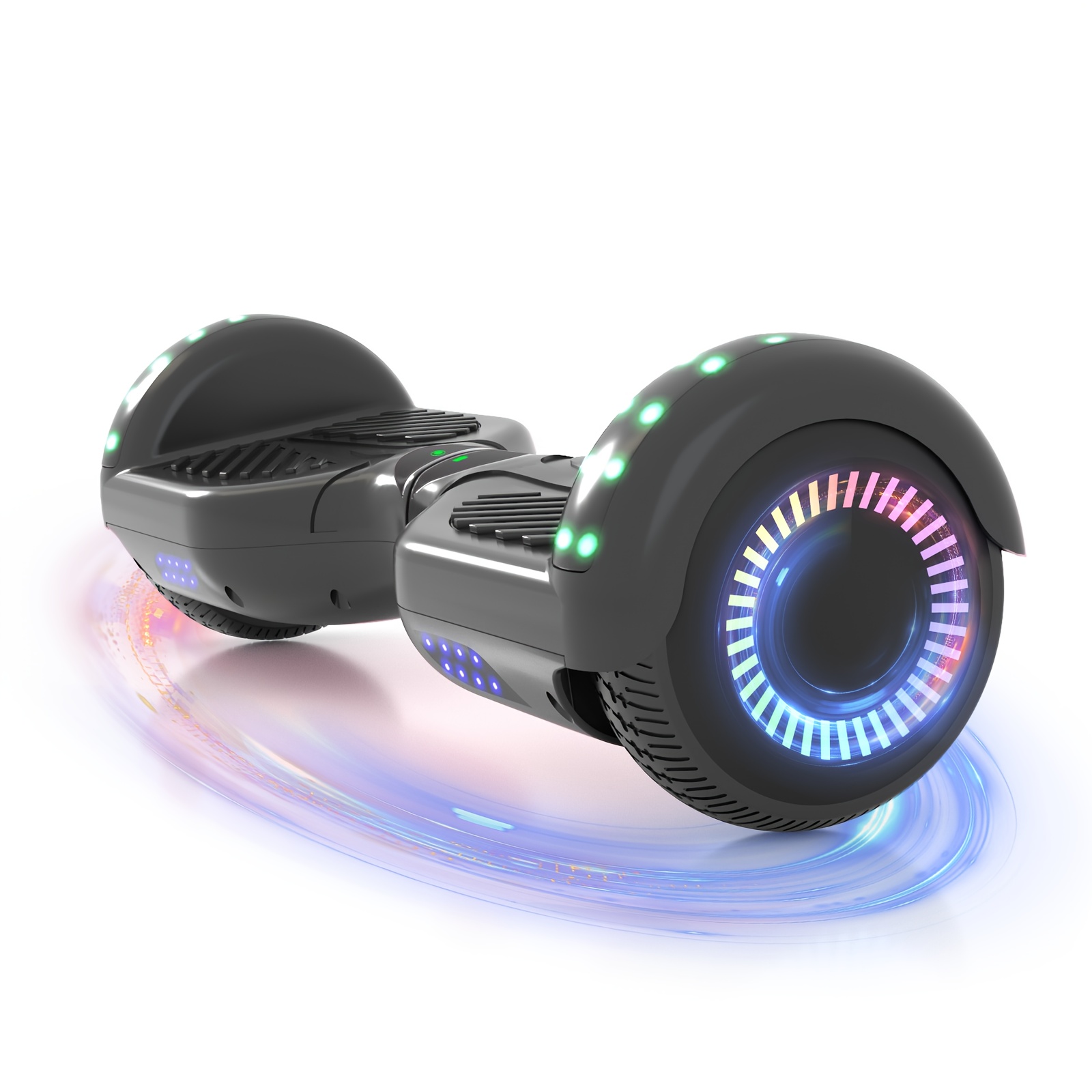 300W 7.5MPH Hoverboard for Kids, 7.5 Mile Range, 3H Charge, 6.5" Wheels, Bluetooth & Corlorful LED Lights, Ideal Gifts for Kids Boys & Girls, Available In Multiple Colors for Children, with Illuminated Wheels, Suitable for Outdoor, Practice Balance - Image 8