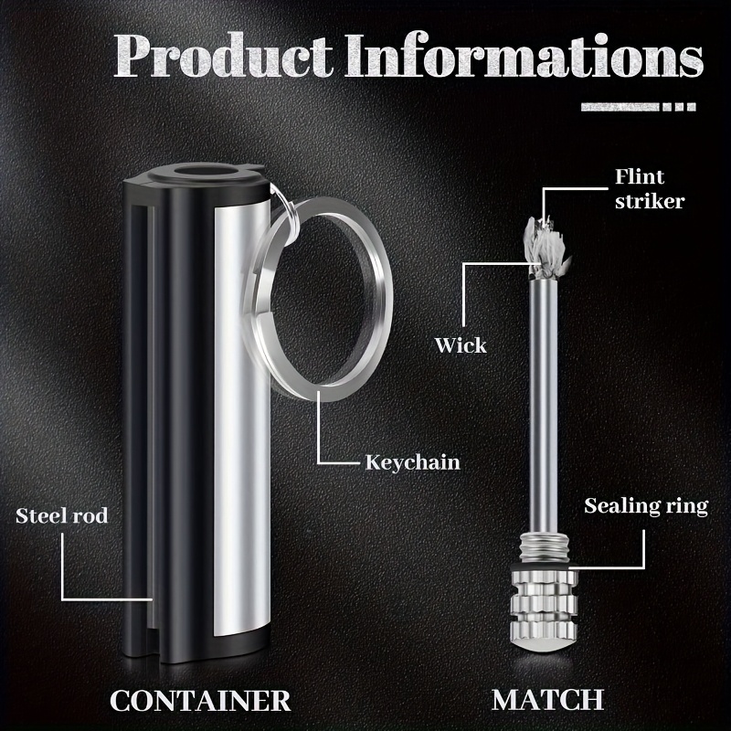 5/10/20-count Perpetual Match, Portable Waterproof Emergency Survival Matches, Suitable for Outdoor Camping, An Ideal Gift for Fathers And Husbands, Unlimited Use - No Batteries Required (fuel Not Included).,: Flash - Image 5
