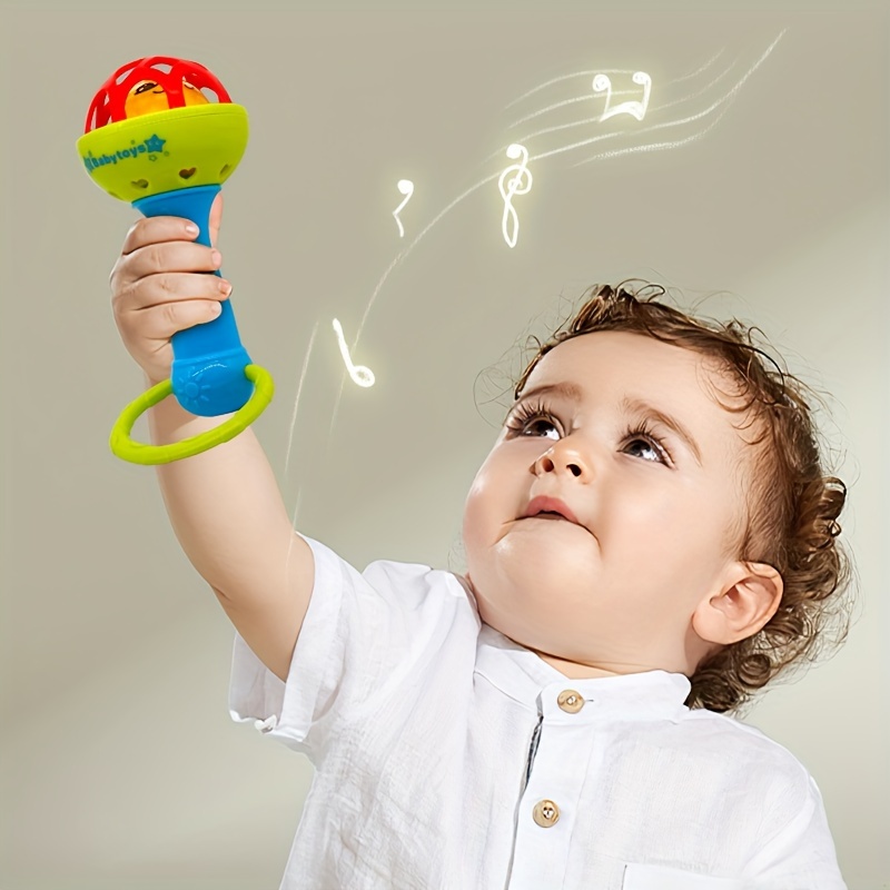 Baby-Grade Vibrating Hand Bell Toy for Sensory & Hearing Development - Grip Training, Soothing Tactile Stimulation with Colorful ABS Resin, Ideal Birthday Gift for Infants & Toddlers 0-3 Years (Green/Yellow), Infant Grip Training | Playful Design | Safe for Babies - Image 5