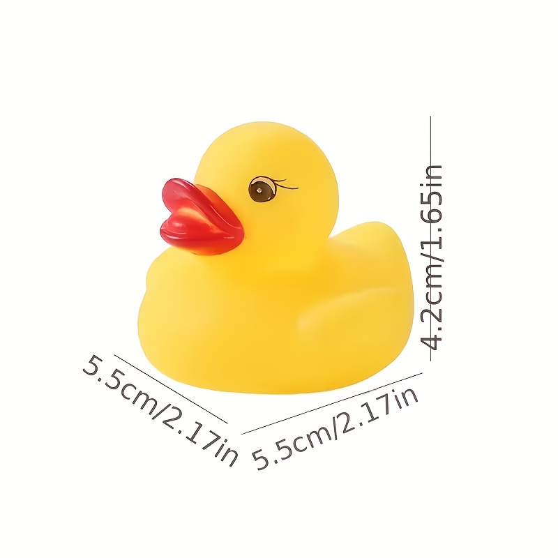 10pcs Cute Rubber Duck Toys | Colorful, Durable, Floating and Interactive Baby Bath Toys, Ideal for Baby Shower Gifts - Image 2