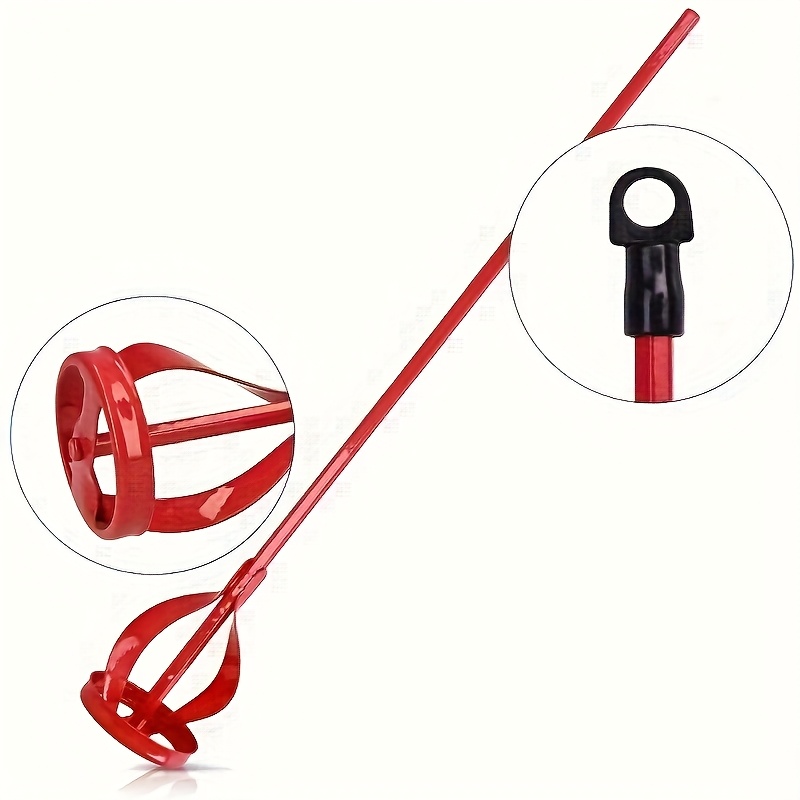 1pc Heavy-duty Mixer Accessory- Manual Mixing Tool with Extended Mixing Rod, Battery Free, Suitable for Mixing Paint, Filling Joints, Epoxy Resin, Adhesives- Compatible with Electric Drills and Manual Use, Sturdy Metal Structure - Image 8