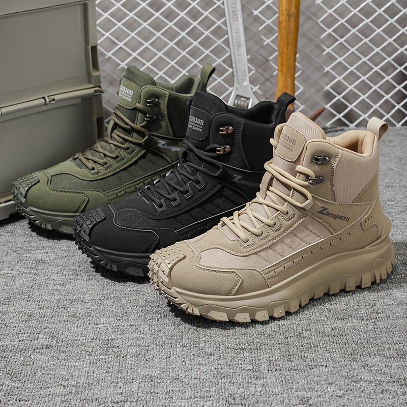 Autumn New High-Top Large-Size Hiking Boots, Comfortable Thick-Soled Lightweight Casual Walking Shoes, Suitable for All-Season Daily Outdoor Sports, Walking, Travel, Hiking, and Camping Gear - Image 10