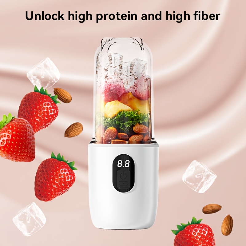 Portable Personal Blender 17 Oz/500 Ml Juicer, 40W Personal-Sized Blender, Perfect for Smoothies, Ice Blending, Juicing, And Food Processing, Suitable for Home, Office, Gym - Image 4