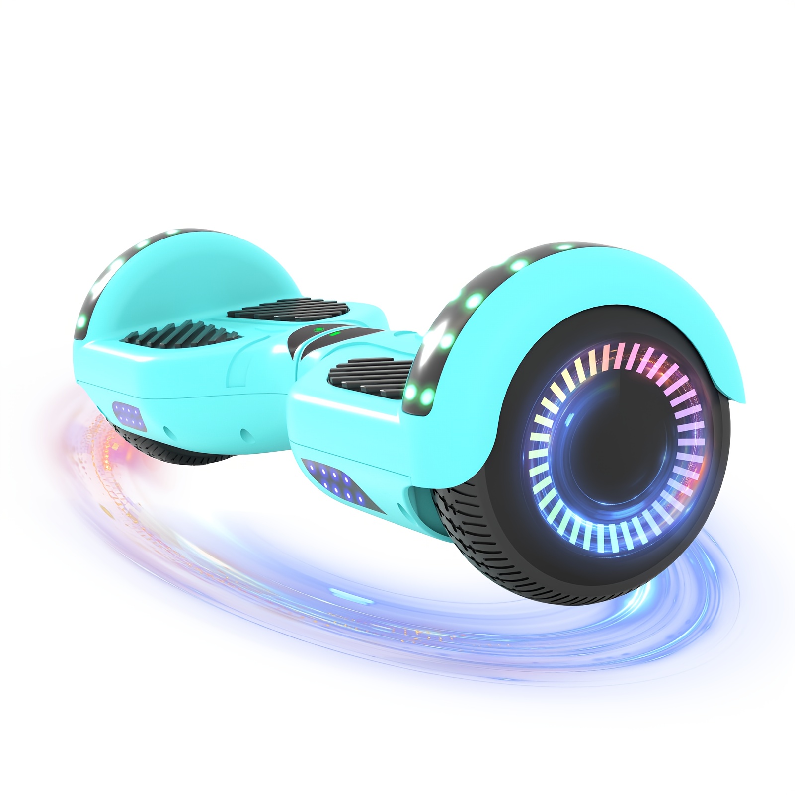 300W 7.5MPH Hoverboard for Kids, 7.5 Mile Range, 3H Charge, 6.5" Wheels, Bluetooth & Corlorful LED Lights, Ideal Gifts for Kids Boys & Girls, Available In Multiple Colors for Children, with Illuminated Wheels, Suitable for Outdoor, Practice Balance - Image 9