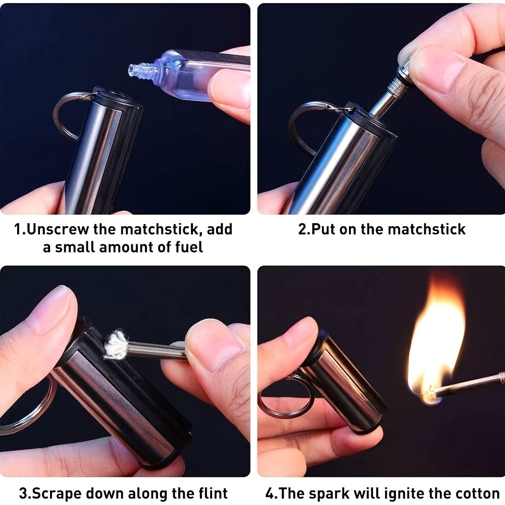 5/10/20-count Perpetual Match, Portable Waterproof Emergency Survival Matches, Suitable for Outdoor Camping, An Ideal Gift for Fathers And Husbands, Unlimited Use - No Batteries Required (fuel Not Included).,: Flash - Image 6