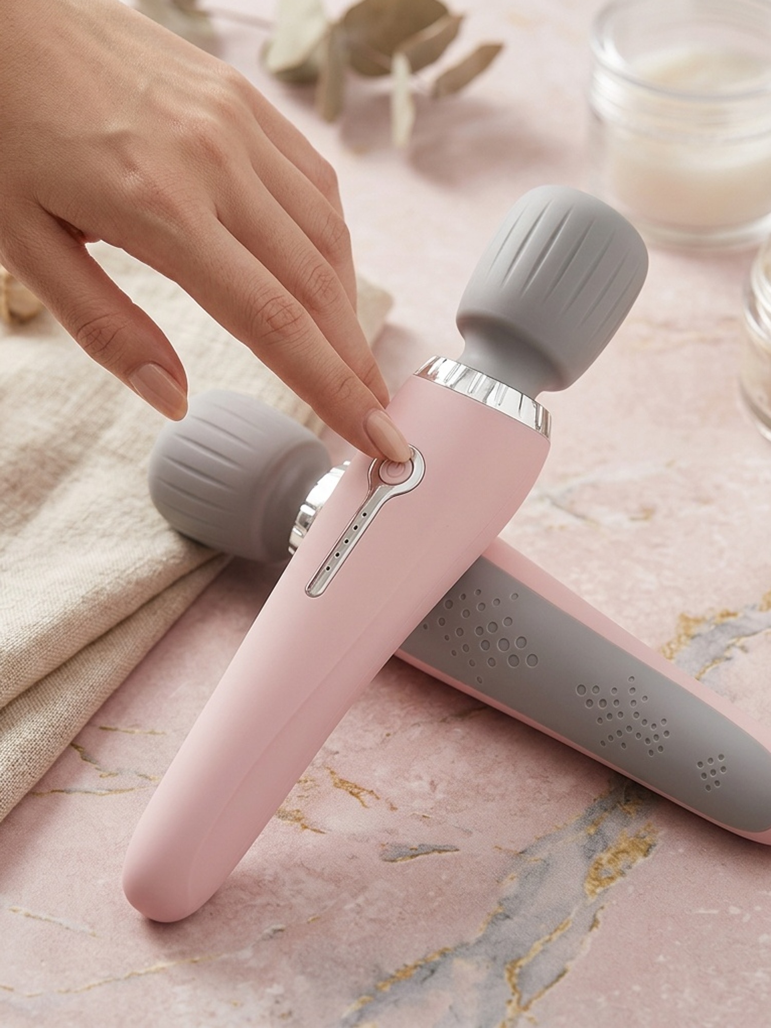 1pc Portable Electric Massager, Handheld Massage Wand, 5-Speed Adjustment, USB-Rechargeable Relaxation Massager Vibrating Massage for Neck, Back, Legs, And Waist Foot Sole Vibration Relaxation Ideal Gift for Men, Women, Athletes, And Seniors - Image 8