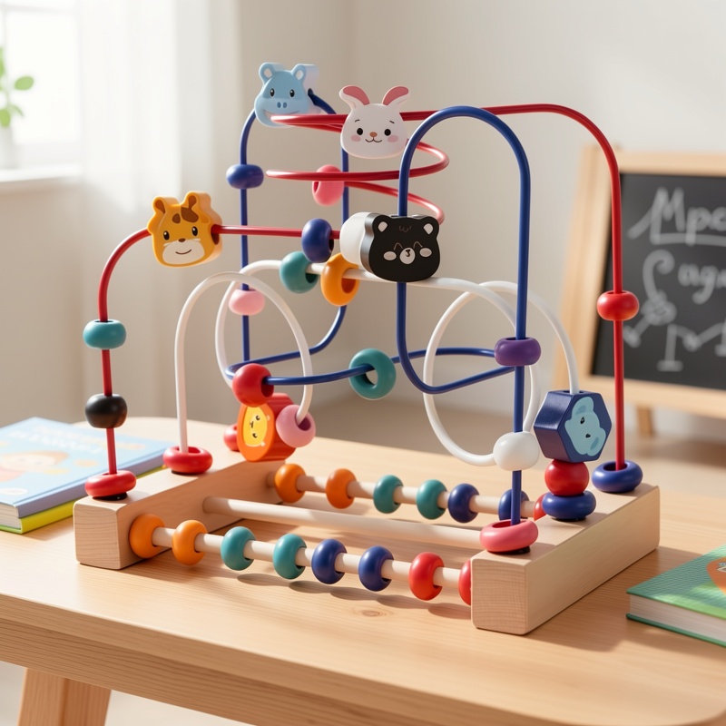 Baby Bead Wrapped Puzzle Early Education Toy for Infants And Young Children - Image 8