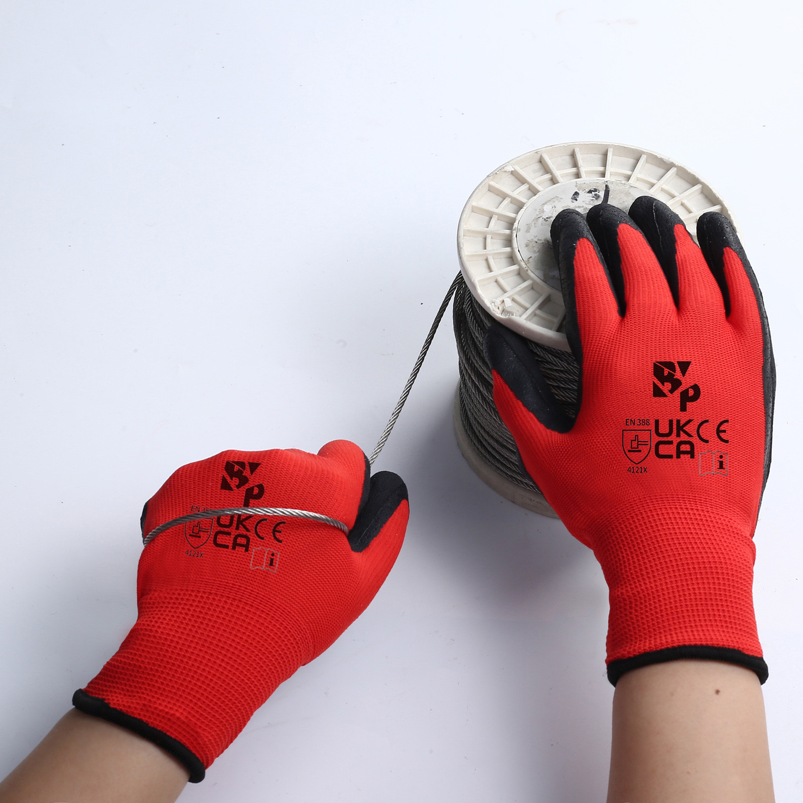 10pcs Heavy-Duty Coated Work Gloves, Labor Gloves, Gardening Gloves, Cycling Gloves, Horse Racing Gloves, Auto Gloves, Anti-Slip Gloves with Perfect Fit, Elastic Polyester Fabric Non-Slip Safety Gloves, Suitable for Various Outdoor Work Scenarios - Image 10