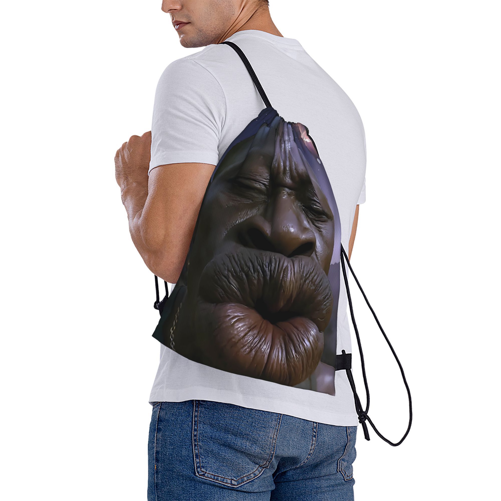 1pc, Ugly Face Expression Pouch, Ideal Choice for Gifting, Single-Sided Print - Image 4
