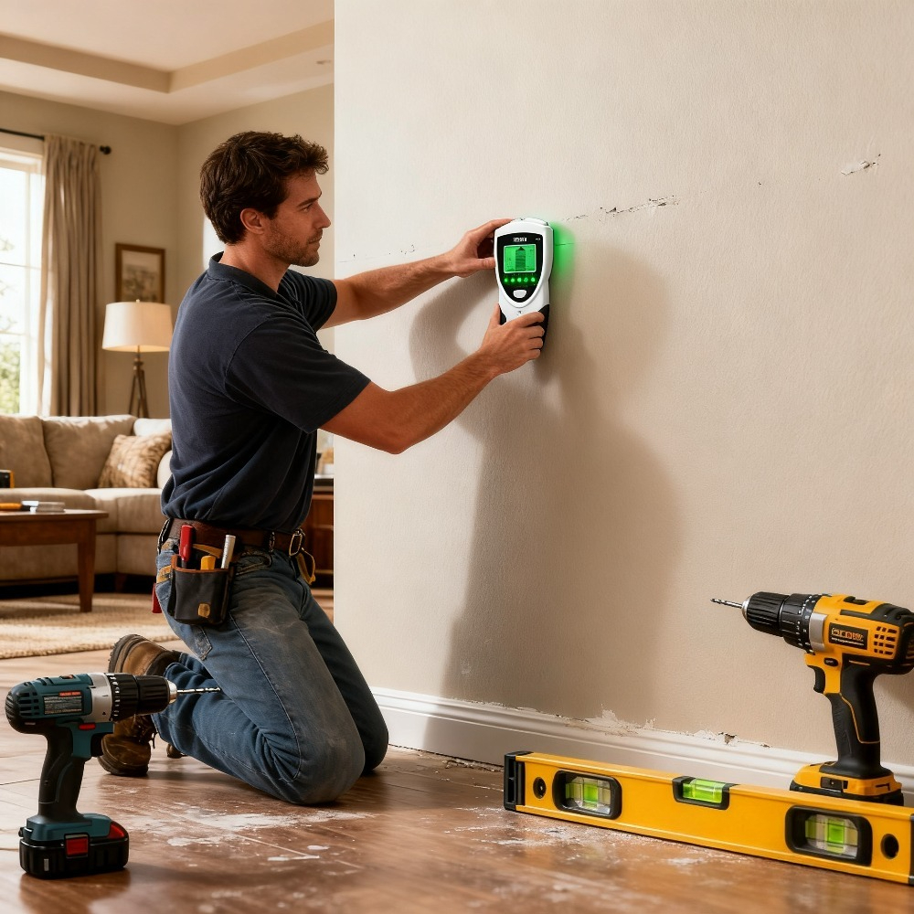 5in 1 Stud Detector with Intelligent Microprocessor Chip and HD LCD Display, Stud Sensor Beam Finders for the Center and Edge of Wood AC Wire Metal Studs Joist Pipe - Image 7